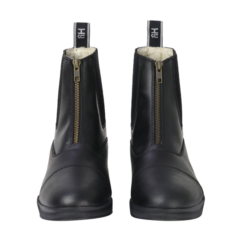HyLAND Fleece Lined Wax Leather Zip Jodhpur Boot - Nags Essentials