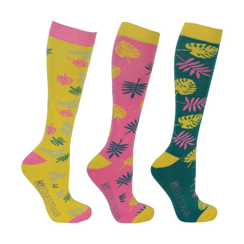 Hy Equestrian Tropical Vibes Socks (Pack 3) - Nags Essentials