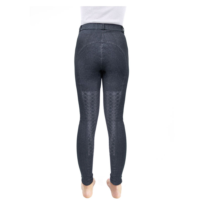 Hy Equestrian Jesmond Jewel Denim Look Tights - Childs