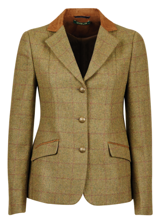 Dublin Albany Tweed Suede Collar Tailored Jacket - Nags Essentials