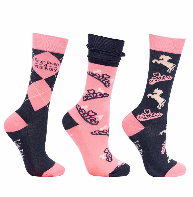 The Princess and the Pony Collection Socks by Little Rider (Pack of 3)