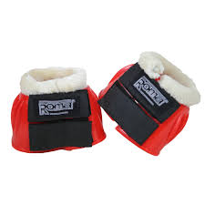 Roma Fleece Trim Rubber Bell Boots - Nags Essentials