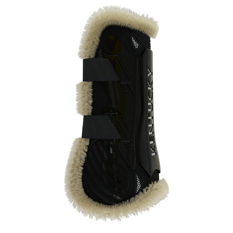 Kentucky Vegan Sheepskin Tendon Boots Bamboo Shield Elastic