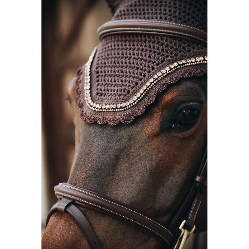 Kentucky Horsewear Fly Veil Wellington Stone and Pearl - Nags Essentials