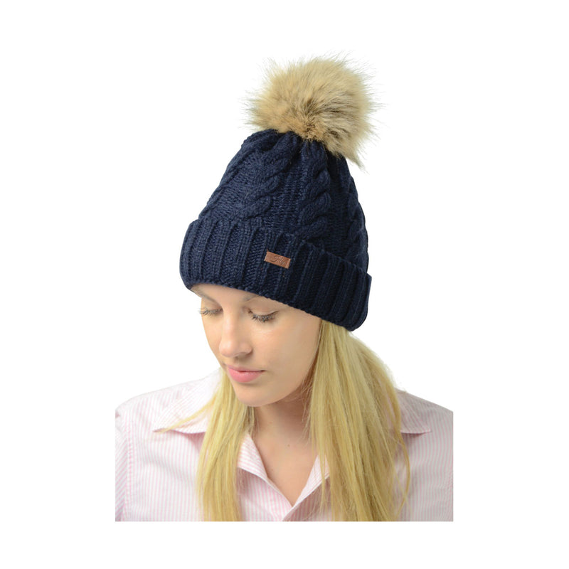 HyFASHION Melrose Cable Knit Bobble Hat - Nags Essentials