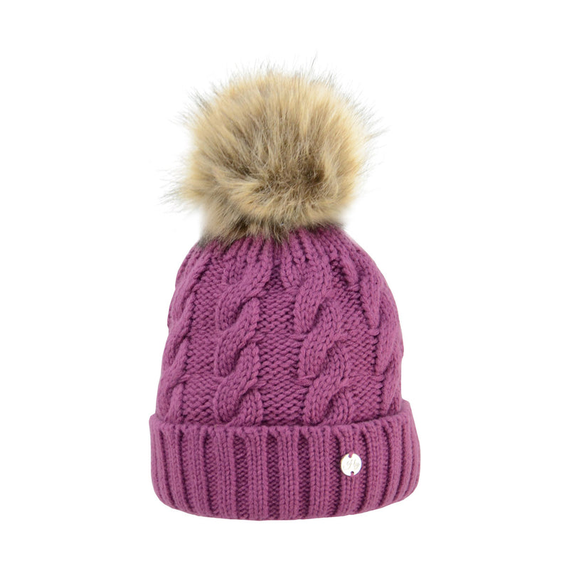 HyFASHION Melrose Cable Knit Bobble Hat - Nags Essentials