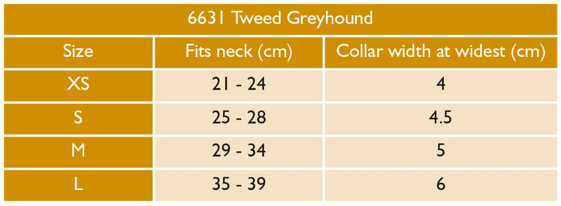 Digby & Fox Tweed Greyhound Collar - Nags Essentials